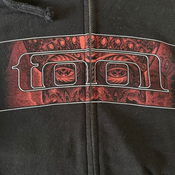 Y2K Tool 10,000 Days Full Zip Up Black Lateralus Hoodie Size Medium Rock Metal - Picture 2 of 6